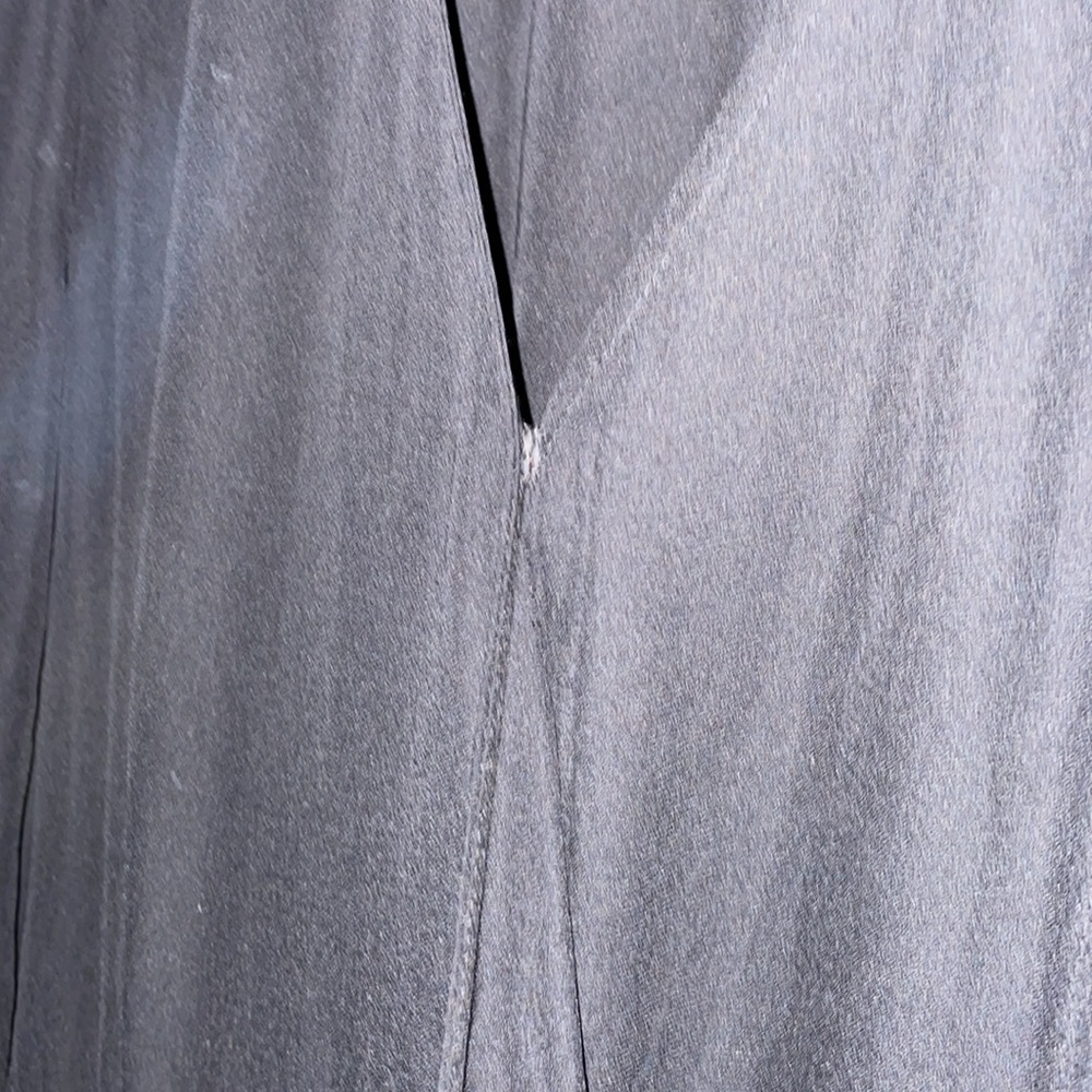 Old nacy black ruffle faux wrap dress - Picture 3 of 8
